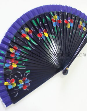 Abanico pintado19cm 6 colores surtidos