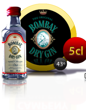 Mini botellita Ginebra Bombay