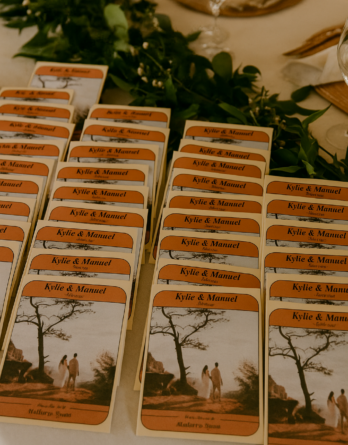 Sobre personalizado con semillas