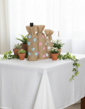 Saco para botella de vino varios tamaños  lunares colores