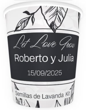 Kit cultivo en vaso personalizado lavanda